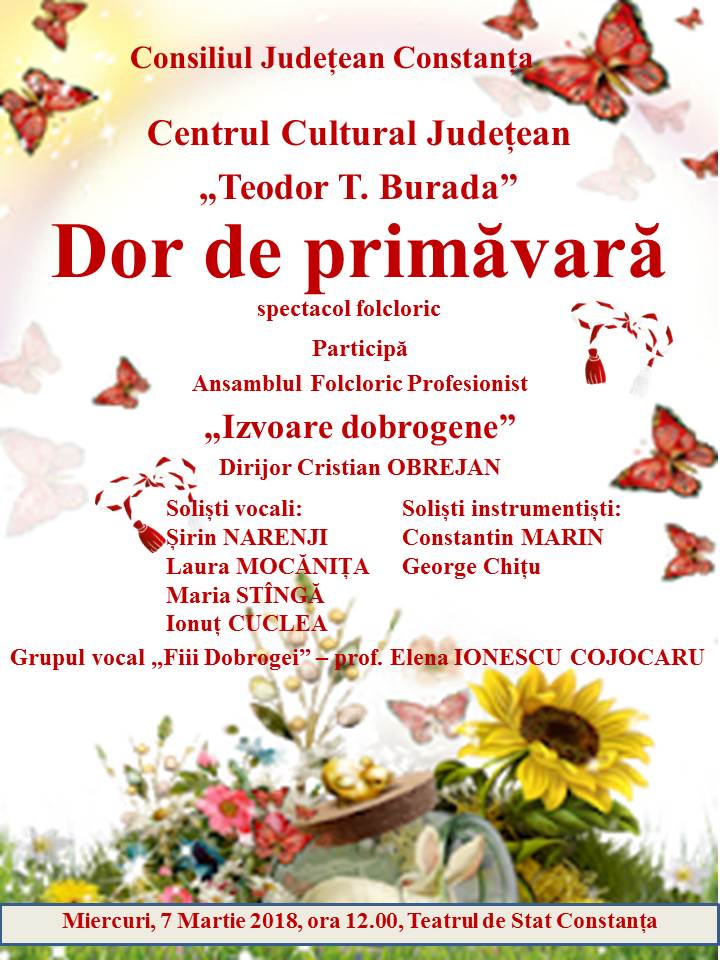Constanța: „Dor de primăvară” cu „Izvoare dobrogene”