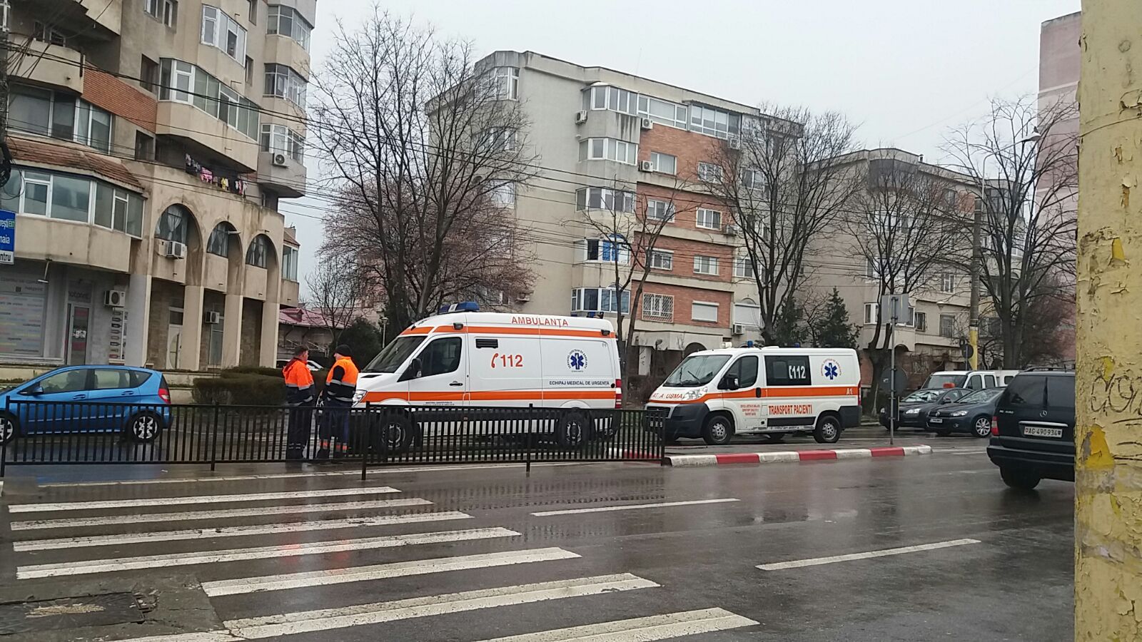 CONSTANȚA/FOTO: Ambulanță implicată într-un accident rutier