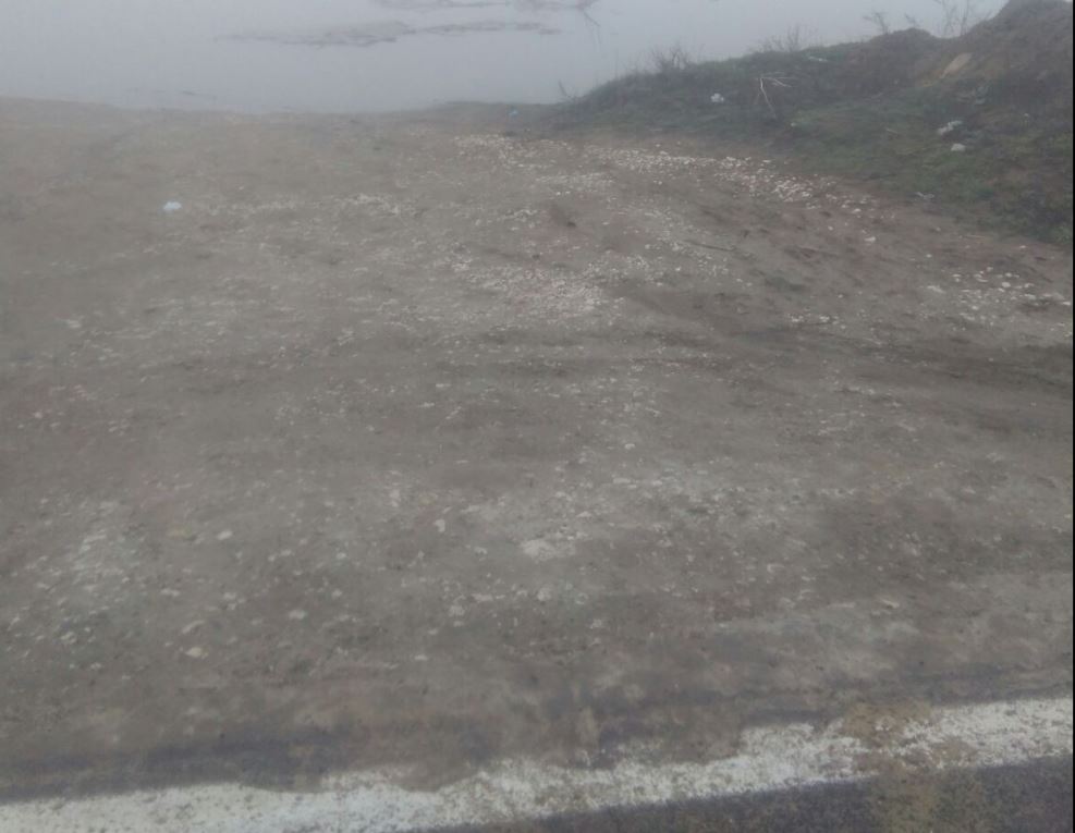 FOTO: Dunărea a ajuns la 1,5 metri de carosabil pe DN3 Constanța – Ostrov