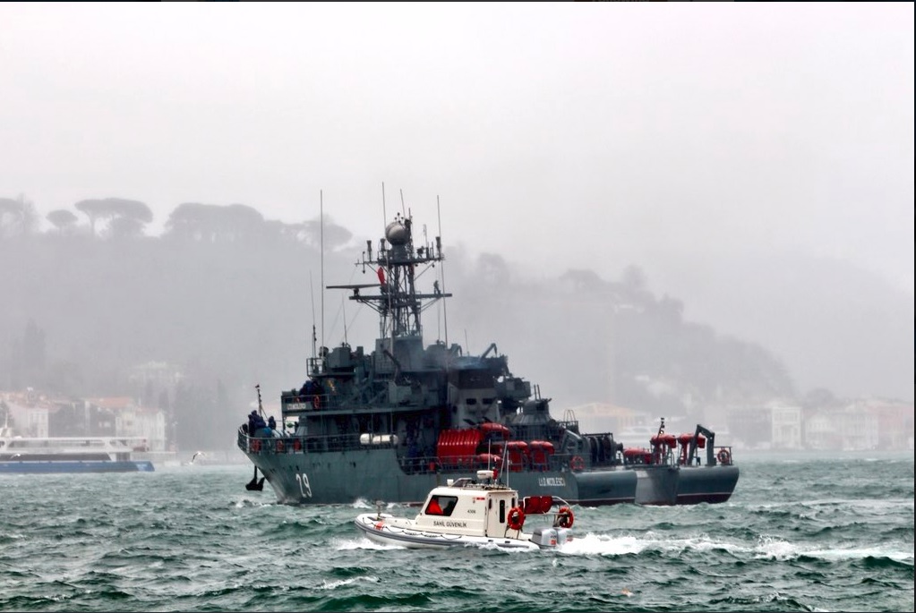 Dragorul maritim 29 a suferit avarii ușoare în urma exploziei unei mine marine