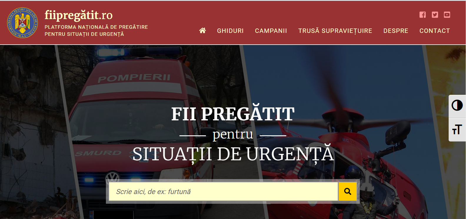 fiipregatit.ro – platforma națională de pregătire pentru situații de urgență