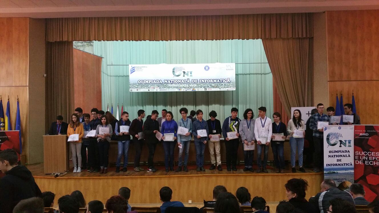 FOTO/ CONSTANȚA: Trei elevi constănțeni au obținut diplome la Olimpiada Națională de Informatică