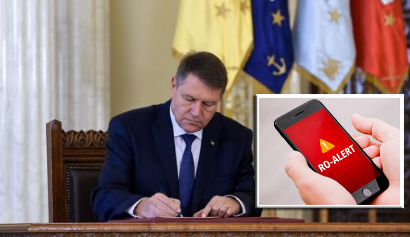 Klaus Iohannis a promulgat legea privind implementarea Sistemului de avertizare a populaţiei în situaţii de urgenţă