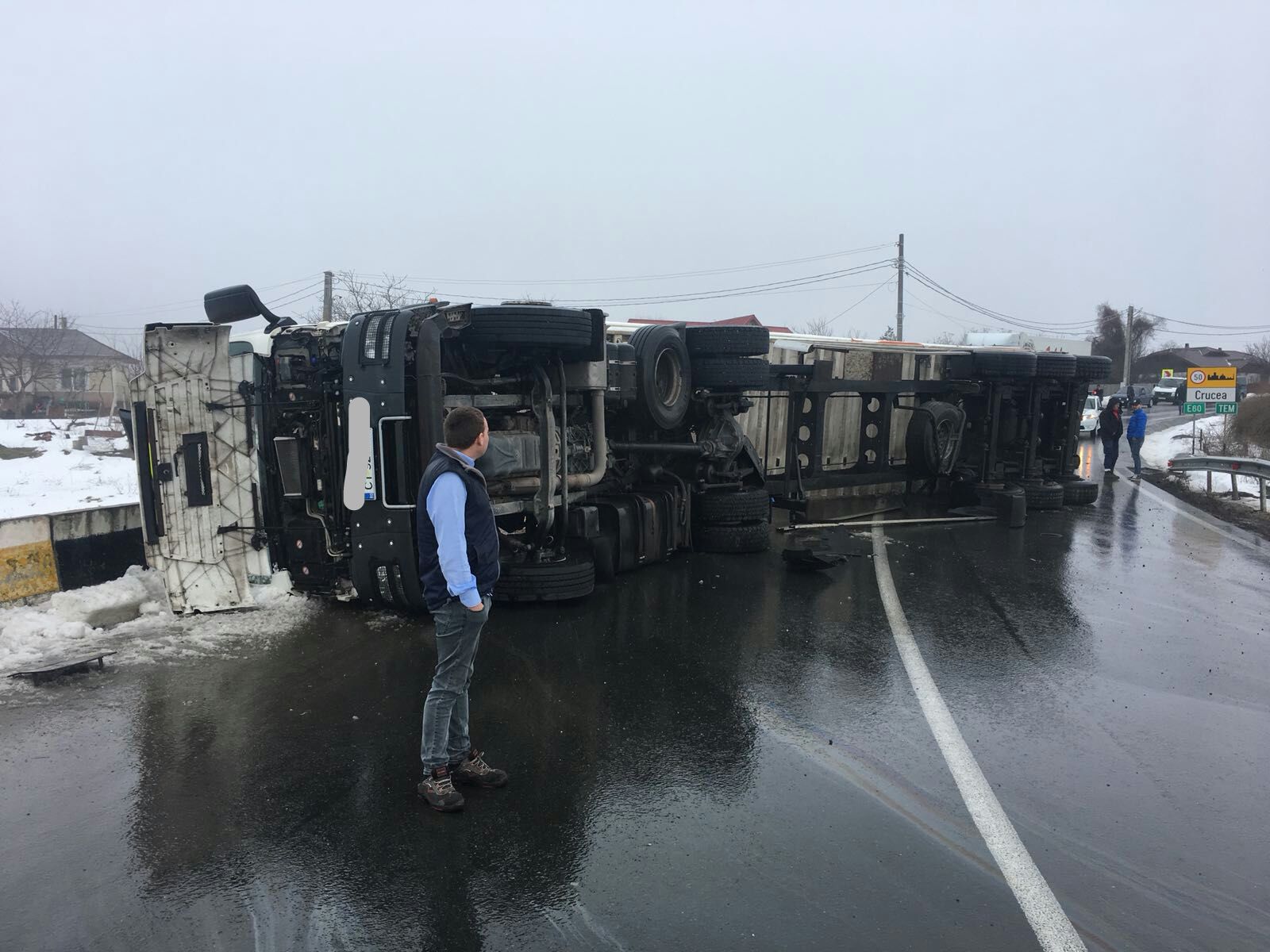 UPDATE! Trafic rutier RELUAT pe DN2A între Crucea și Gălbiori