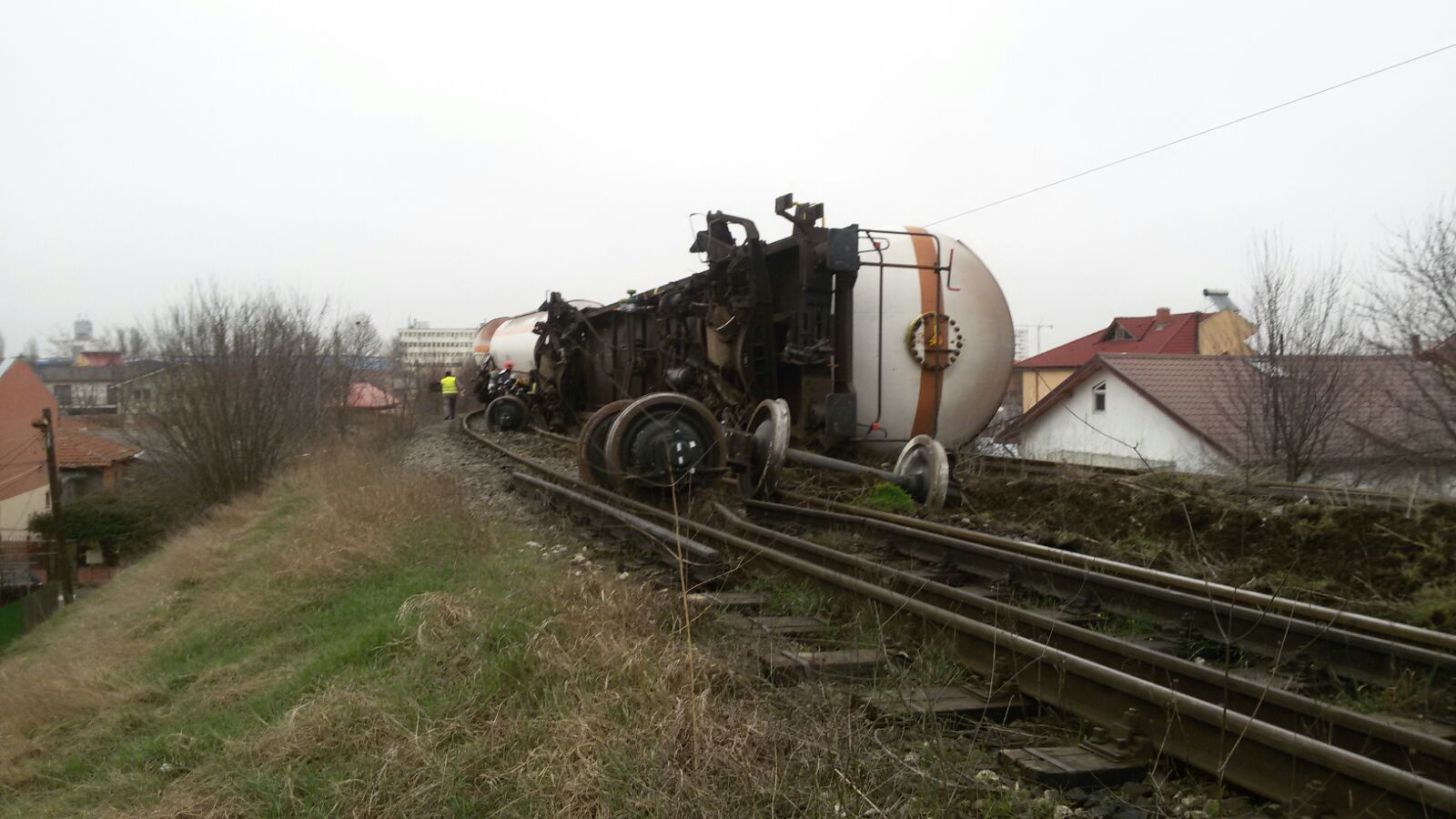 UPDATE/ FOTO/ CONSTANȚA. ACCIDENT FEROVIAR. Un tren de marfă a DERAIAT