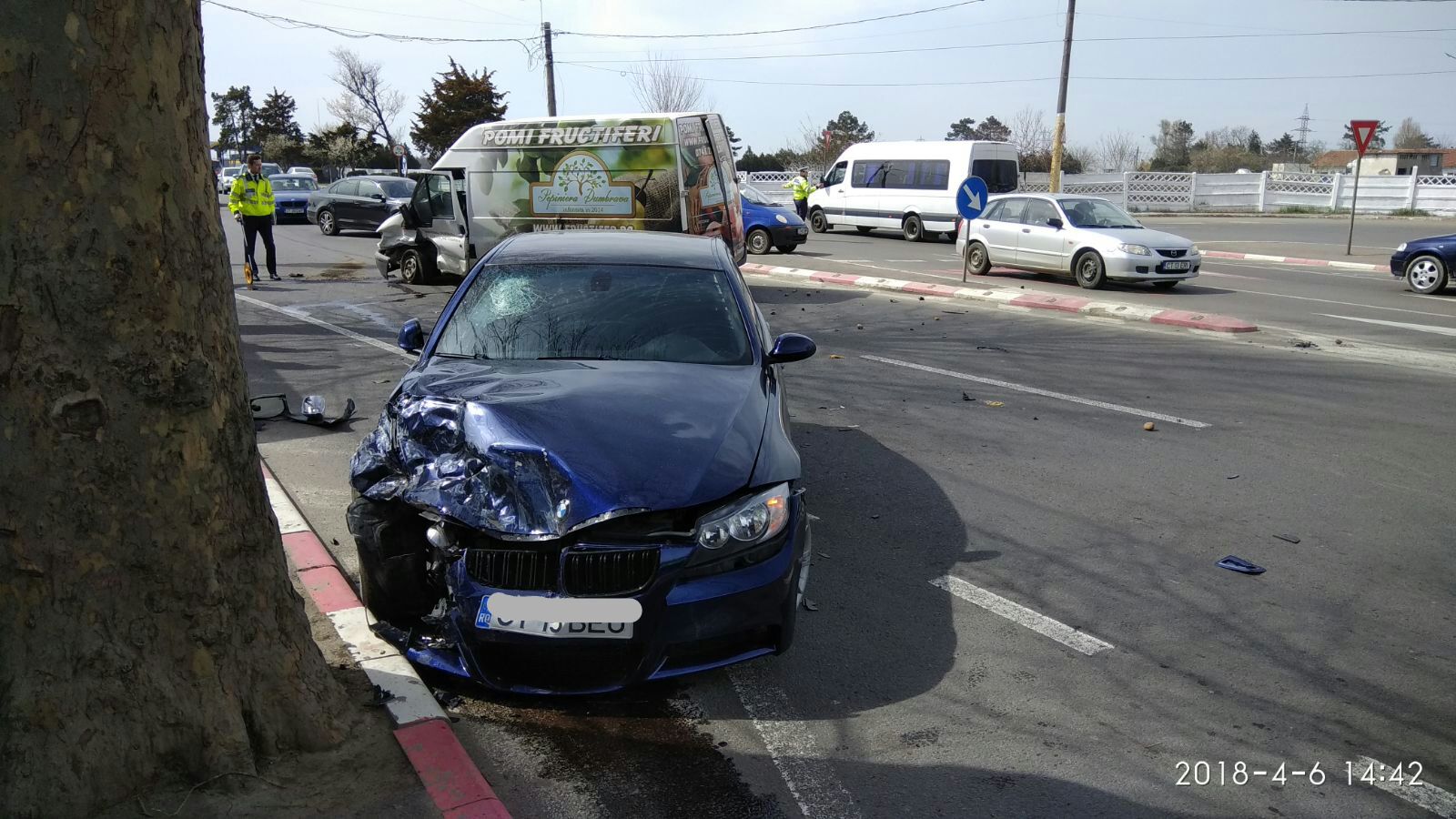 FOTO – CONSTANȚA: Accident cu două victime pe DN3