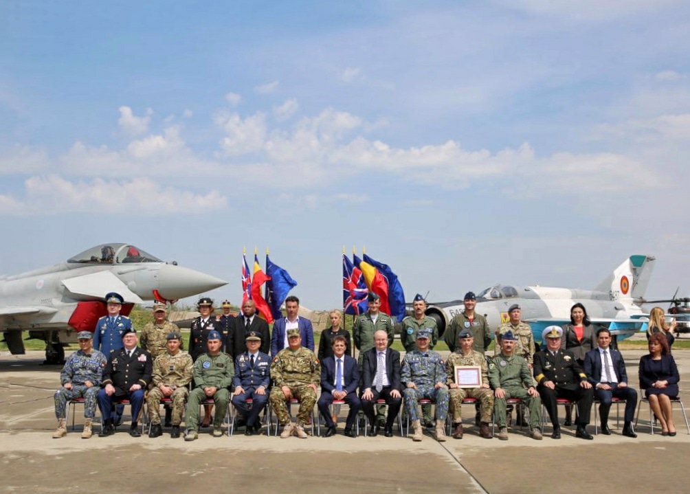 Mihail Kogălniceanu: Ceremonie de certificare a noului detașament britanic de poliție aeriană