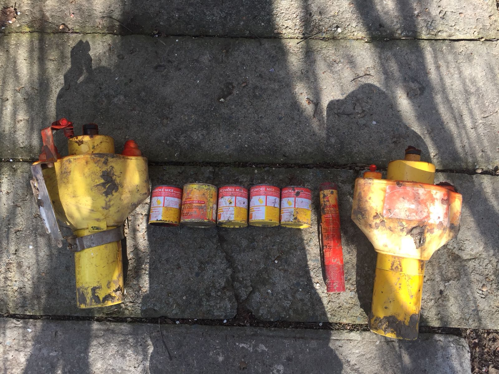 Județul CONSTANȚA/FOTO: Obiecte explozive ridicate de echipa pirotehnică ISU