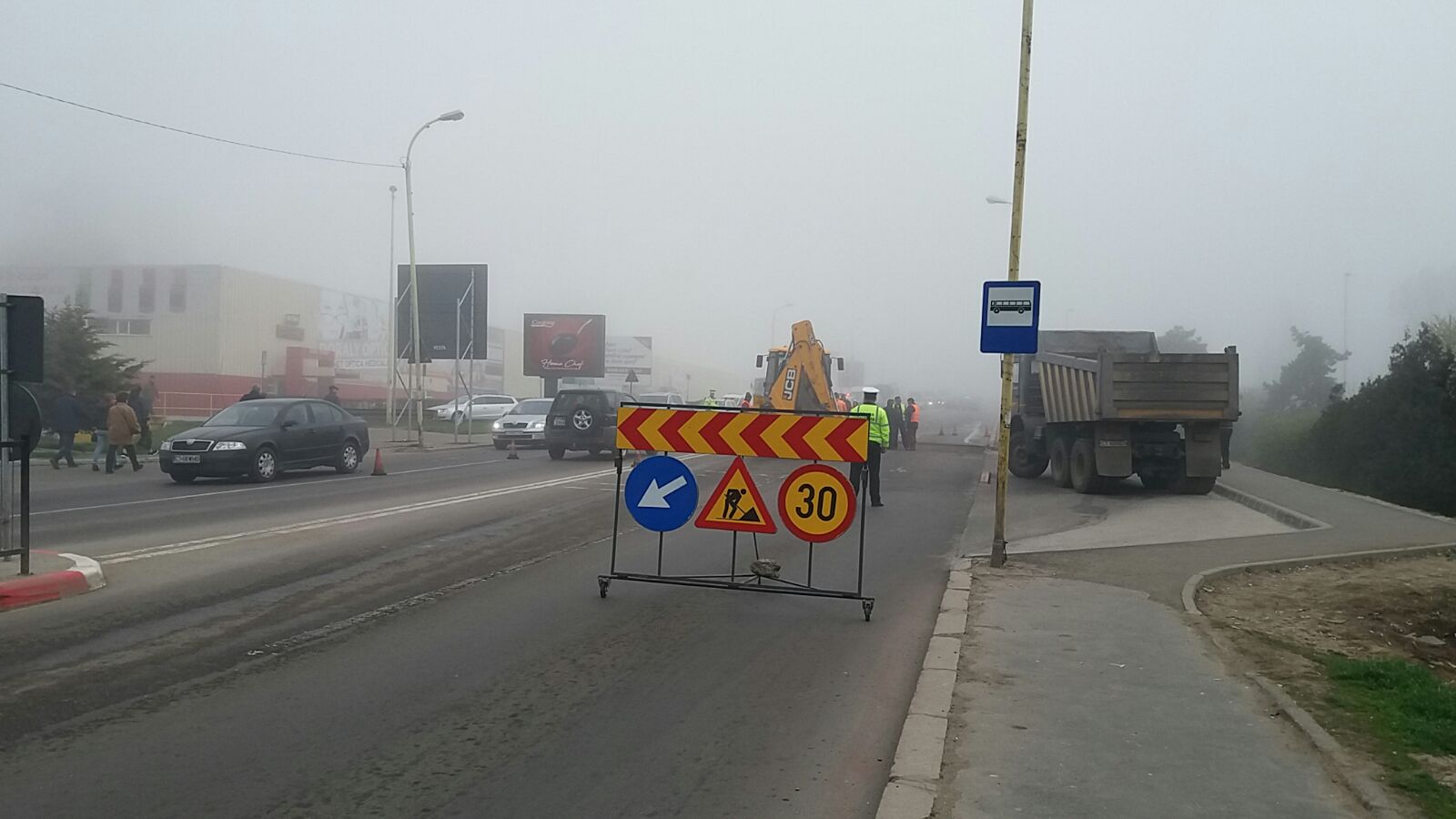 Restricții temporare de circulație pe Șoseaua Mangaliei din cauza unor lucrări de asfaltare