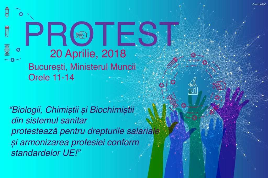 Biologii, chimiştii şi biochimiştii din sistemul sanitar se pregătesc de protest