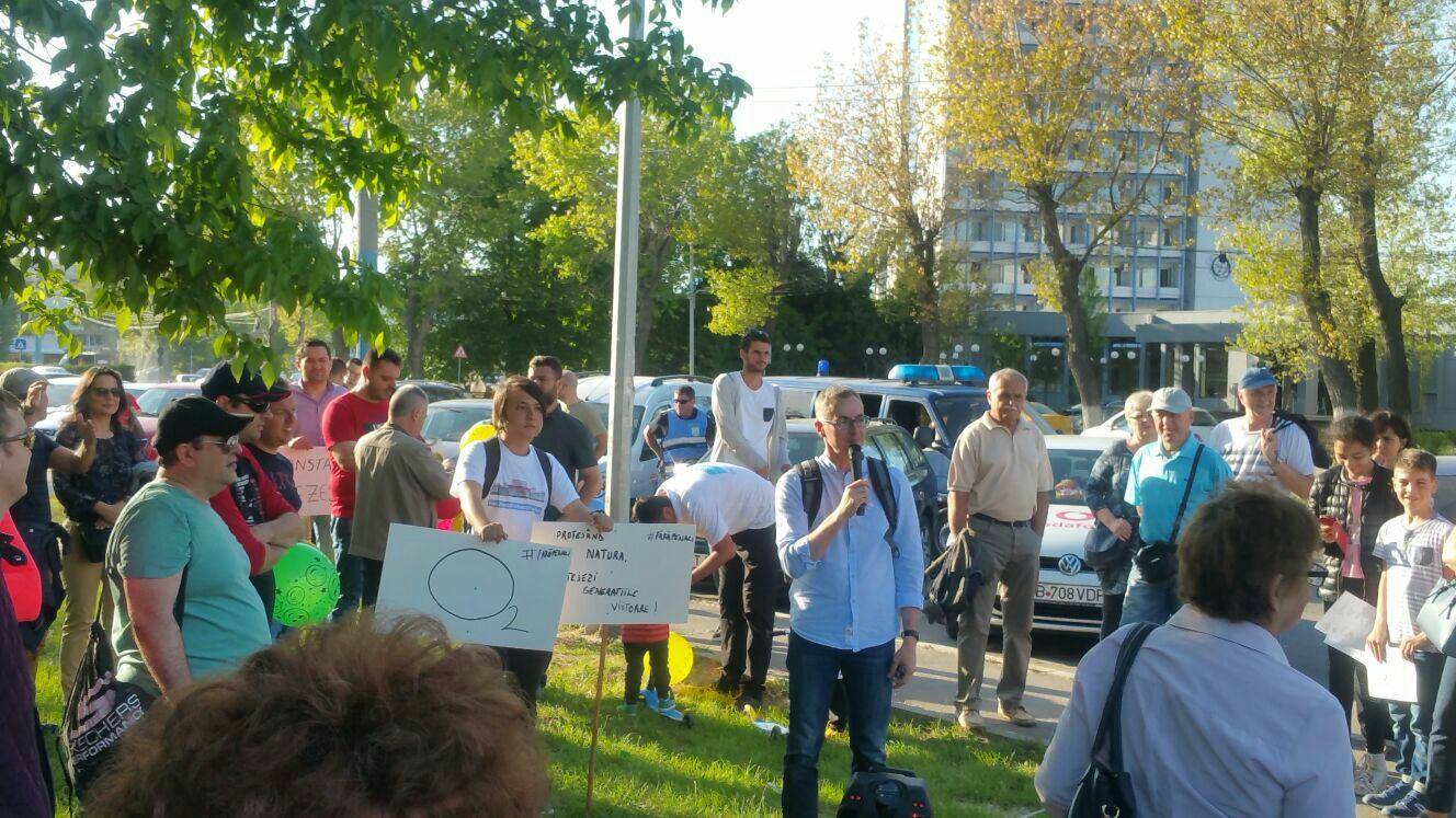 Protest: Constănţenii speră ca parcul Tăbăcărie să nu mai fie ciuntit