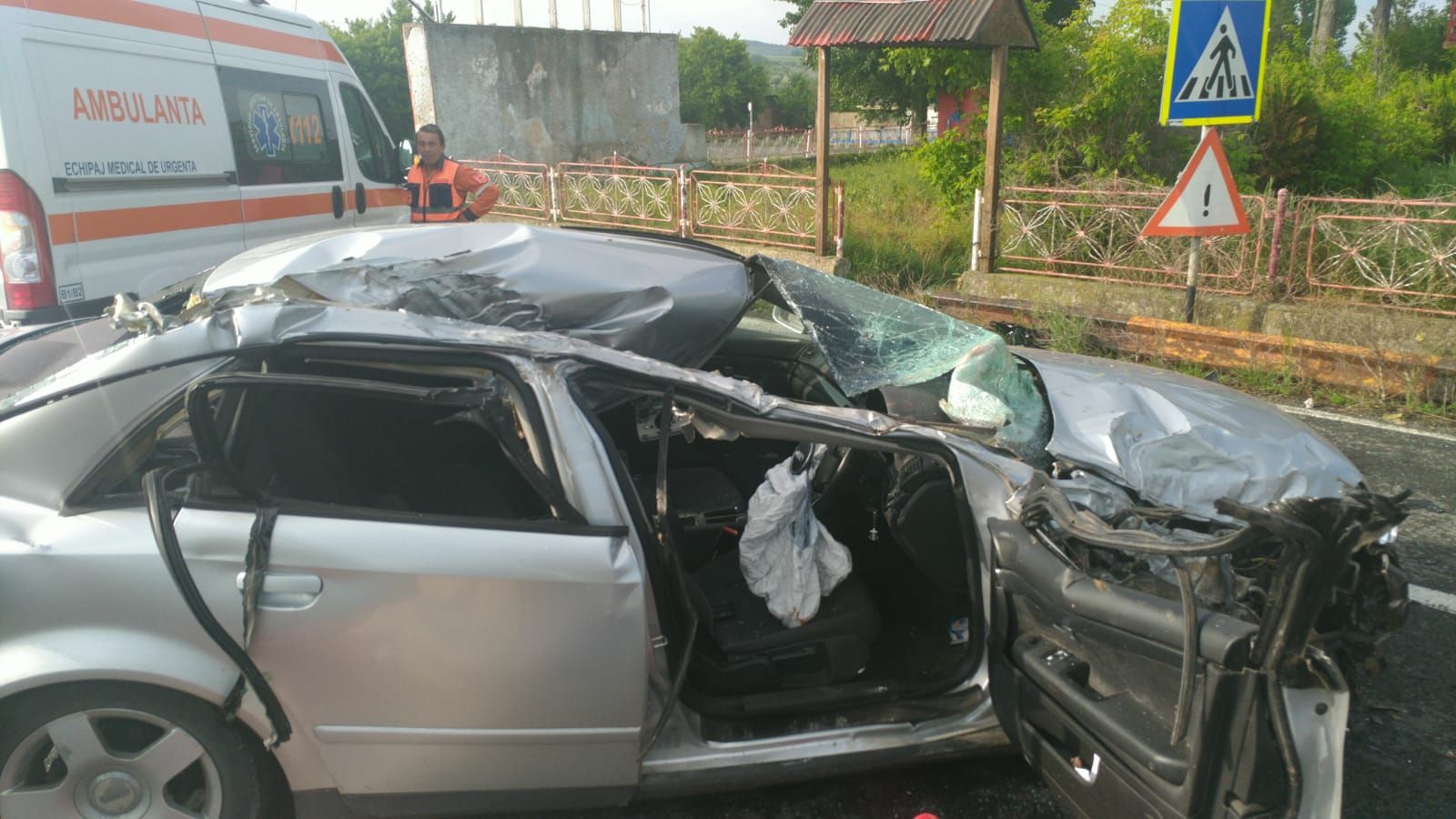 Județul CONSTANȚA/FOTO: Accident rutier grav, un șofer și-a pierdut viața