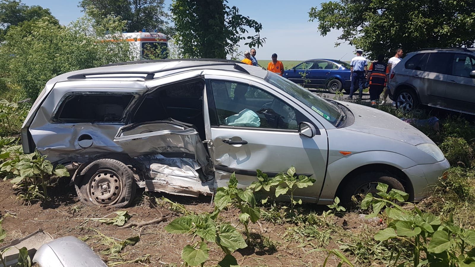 Județul CONSTANȚA/FOTO: Accident rutier grav pe DN39. O persoană este în comă