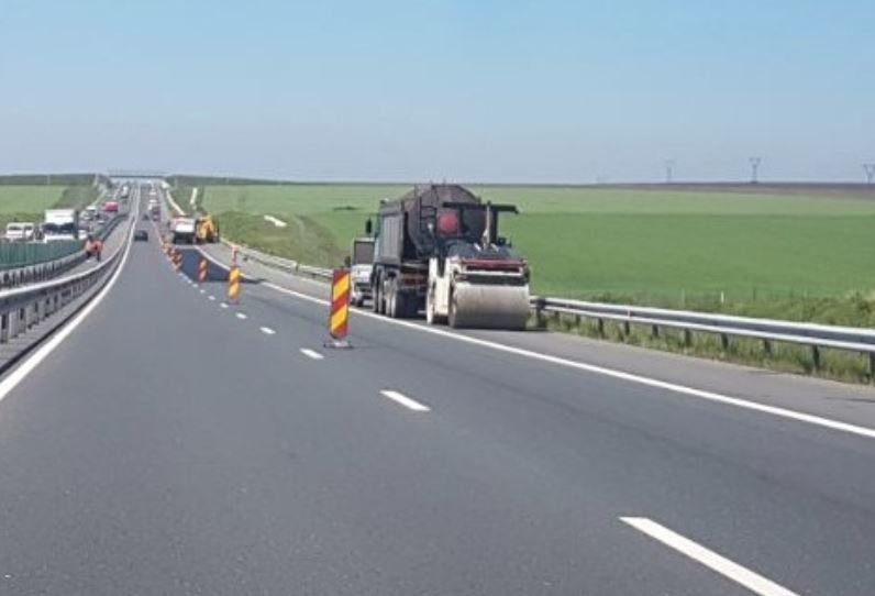 Lucrări pe Autostrada Soarelui