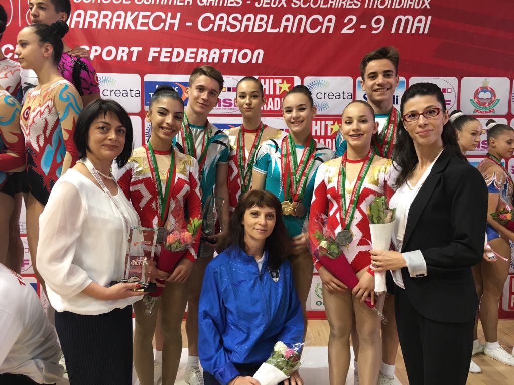 Medalii pentru gimnastele de la Farul, în cadrul Gimnaziadei