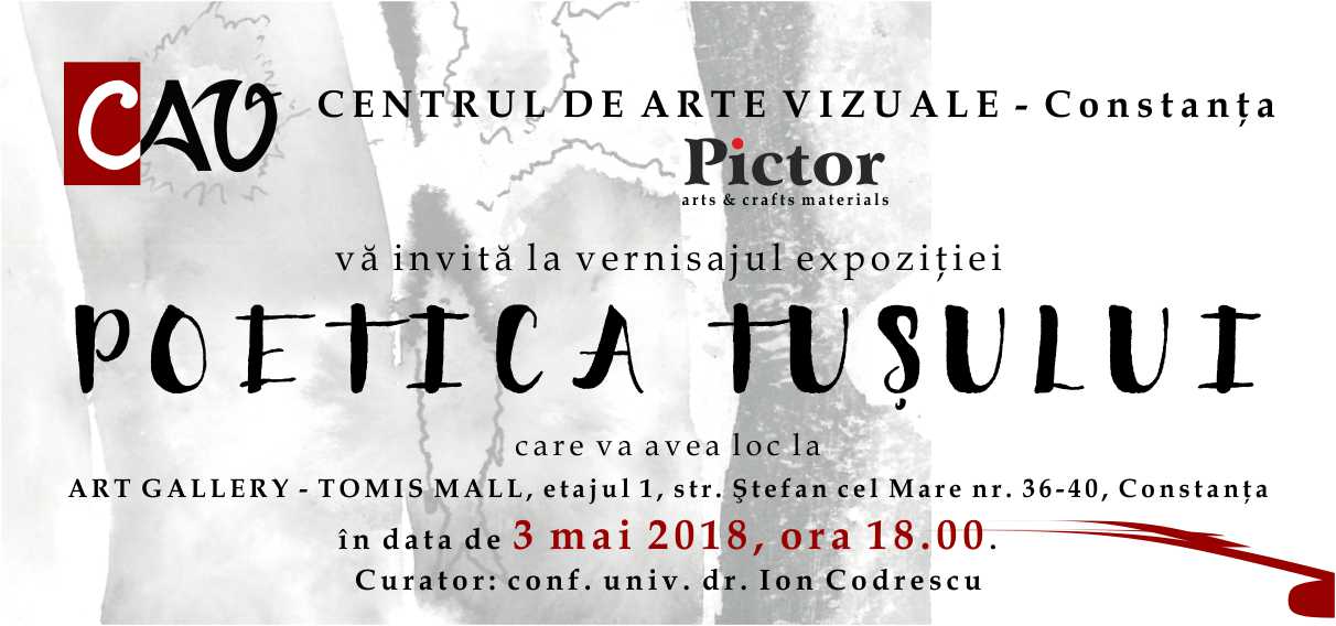 Expoziția colectivă „Poetica tușului“ are vernisajul, astăzi, la Art Gallery Constanța
