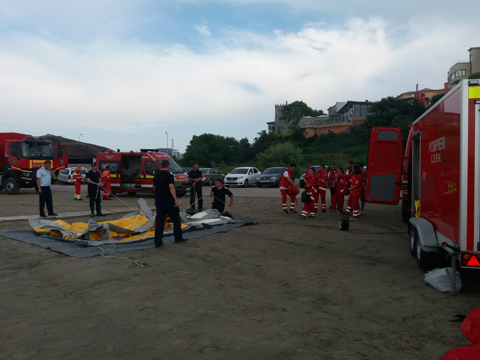 CONSTANȚA: Exercițiu de antrenament pentru căutare și salvare de vieți omenești pe mare și răspuns la poluare marină