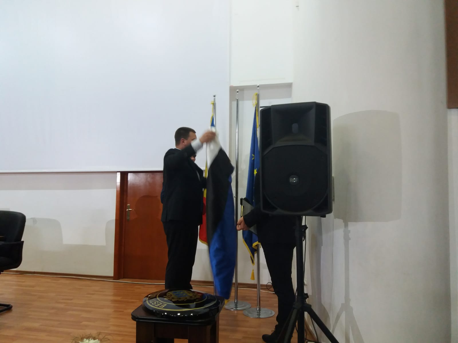 Gafă de protocol la inaugurarea Consulatului Onorific al Estoniei la Constanța,  corectată de premierul Jüri Ratas