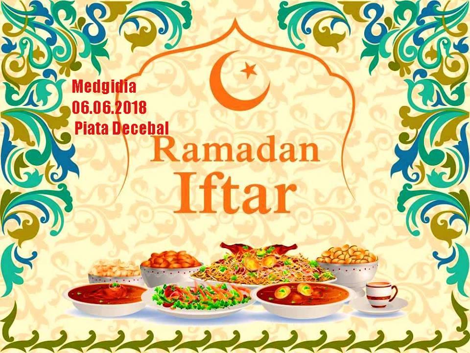 Masă tradițională de Iftar, la Medgidia