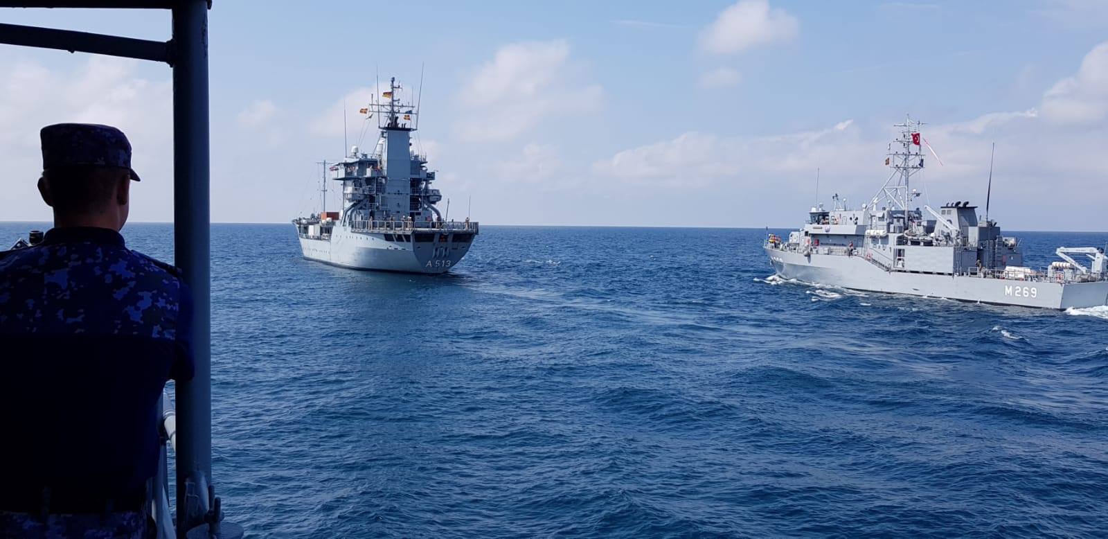 Trei nave militare ale unei grupări NATO, prezente în Portul Militar Constanţa