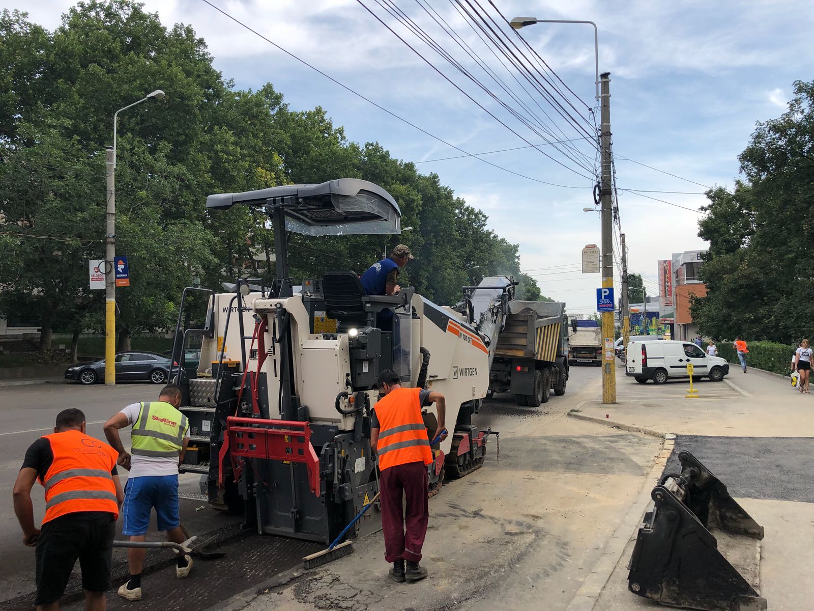 A început reabilitarea intersecţiei de la Brotăcei