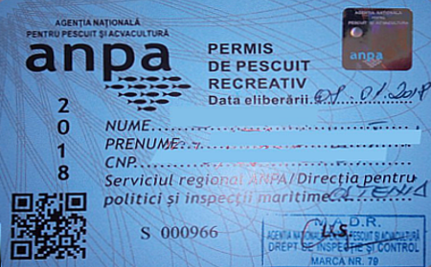 ANPA a sistat definitiv emiterea permiselor albastre de pescuit