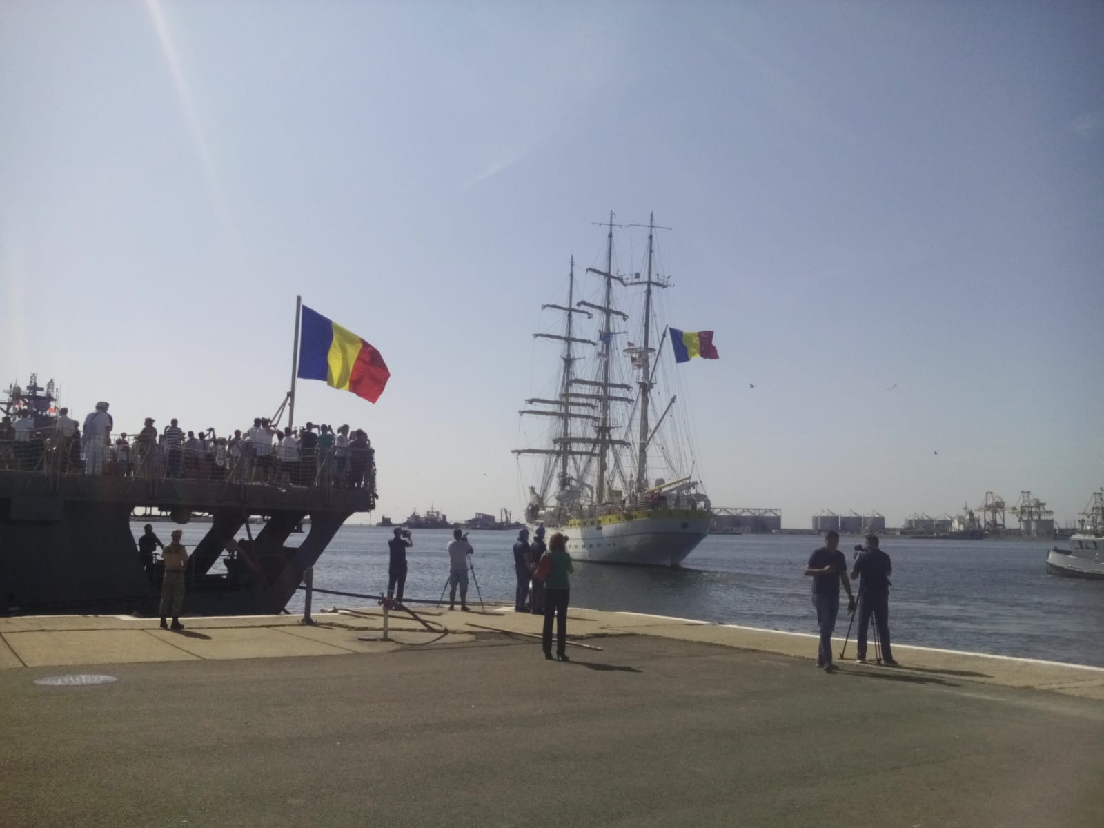 CONSTANȚA/FOTO: Nava Școală Mircea a plecat într-un nou voiaj de instrucție