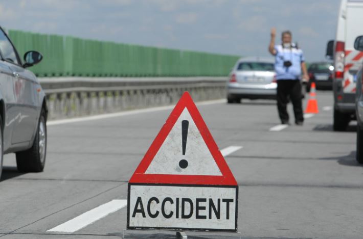 Accident rutier pe Autostrada A2
