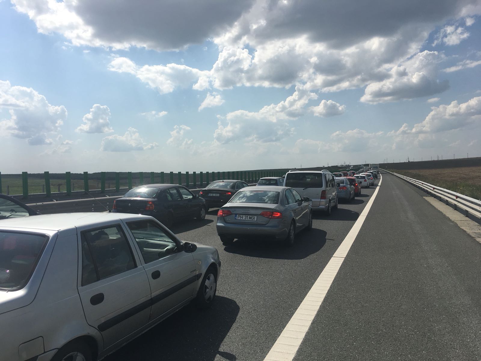 Accident rutier pe autostrada A2