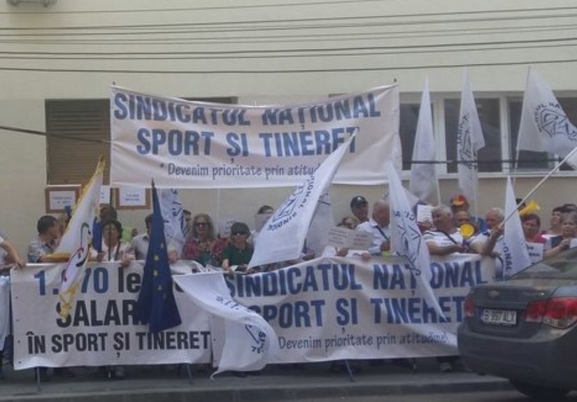 Sindicatul Naţional Sport şi Tineret continuă PROTESTELE. Joi participă și angajaţi de la CONSTANȚA