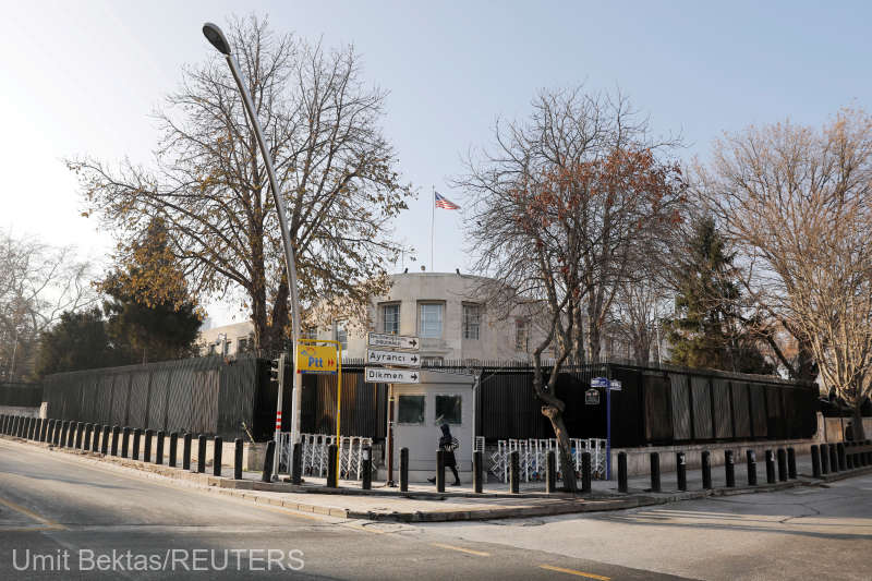 Focuri de armă trase asupra ambasadei SUA în Turcia