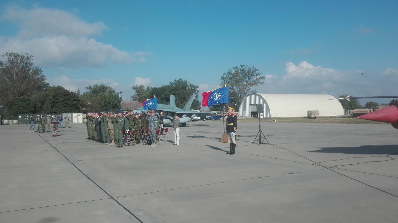 Baza Militară Mihail Kogălnicenu: Ceremonia de certificare a detașamentului Forțelor Aeriene Canadiene