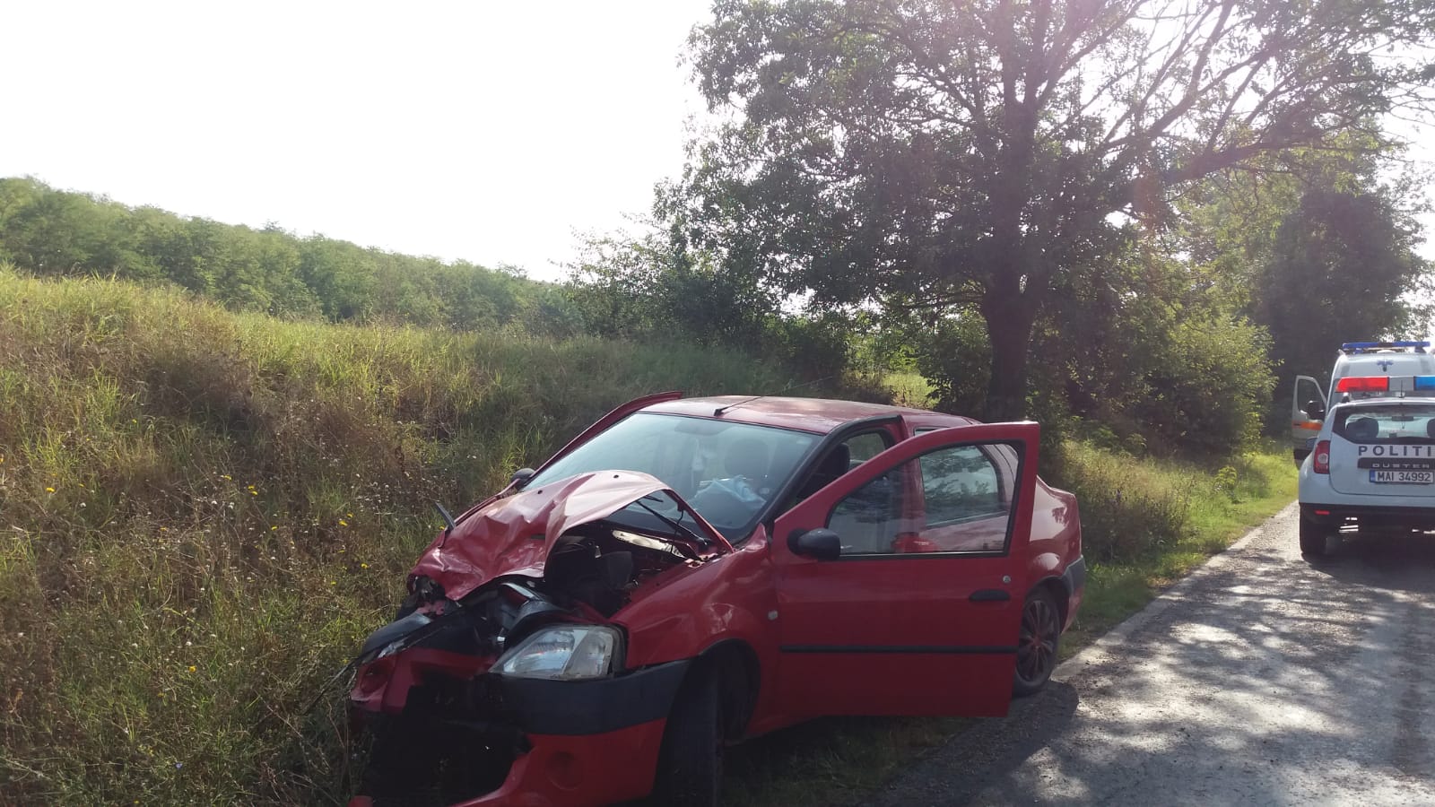 Accident rutier pe drumul dintre Ion Corvin și Negureni. Pacient preluat cu elicopterul SMURD