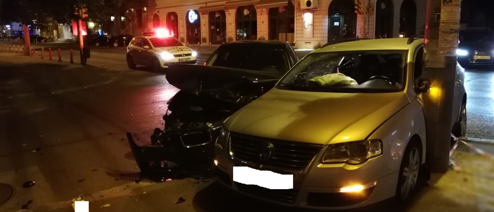 Tineri răniți într-un accident rutier produs azi-noapte în centrul Constanței (VIDEO)