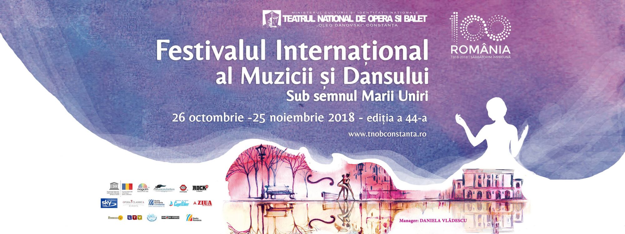 Festivalul Internațional al Muzicii și Dansului, în perioada 26 octombrie – 25 noiembrie, la Teatrul Național de Operă și Balet „Oleg Danovski“