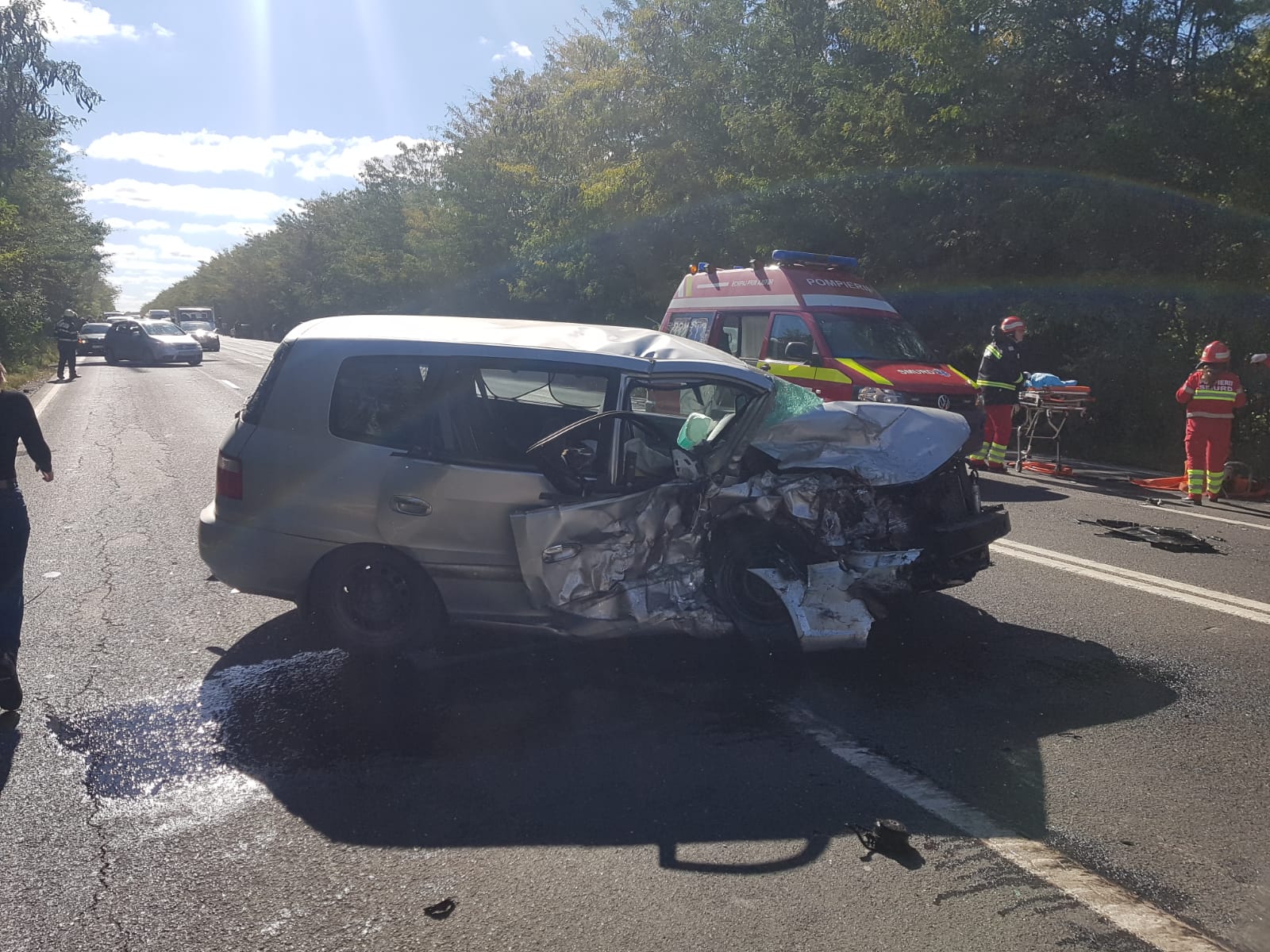 Județul CONSTANȚA/FOTO: Accident rutier grav, o persoană a decedat, alte trei sunt rănite