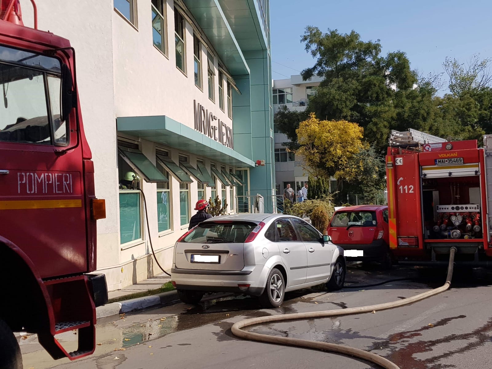 Incendiu la un centru spa din Eforie Nord (VIDEO)