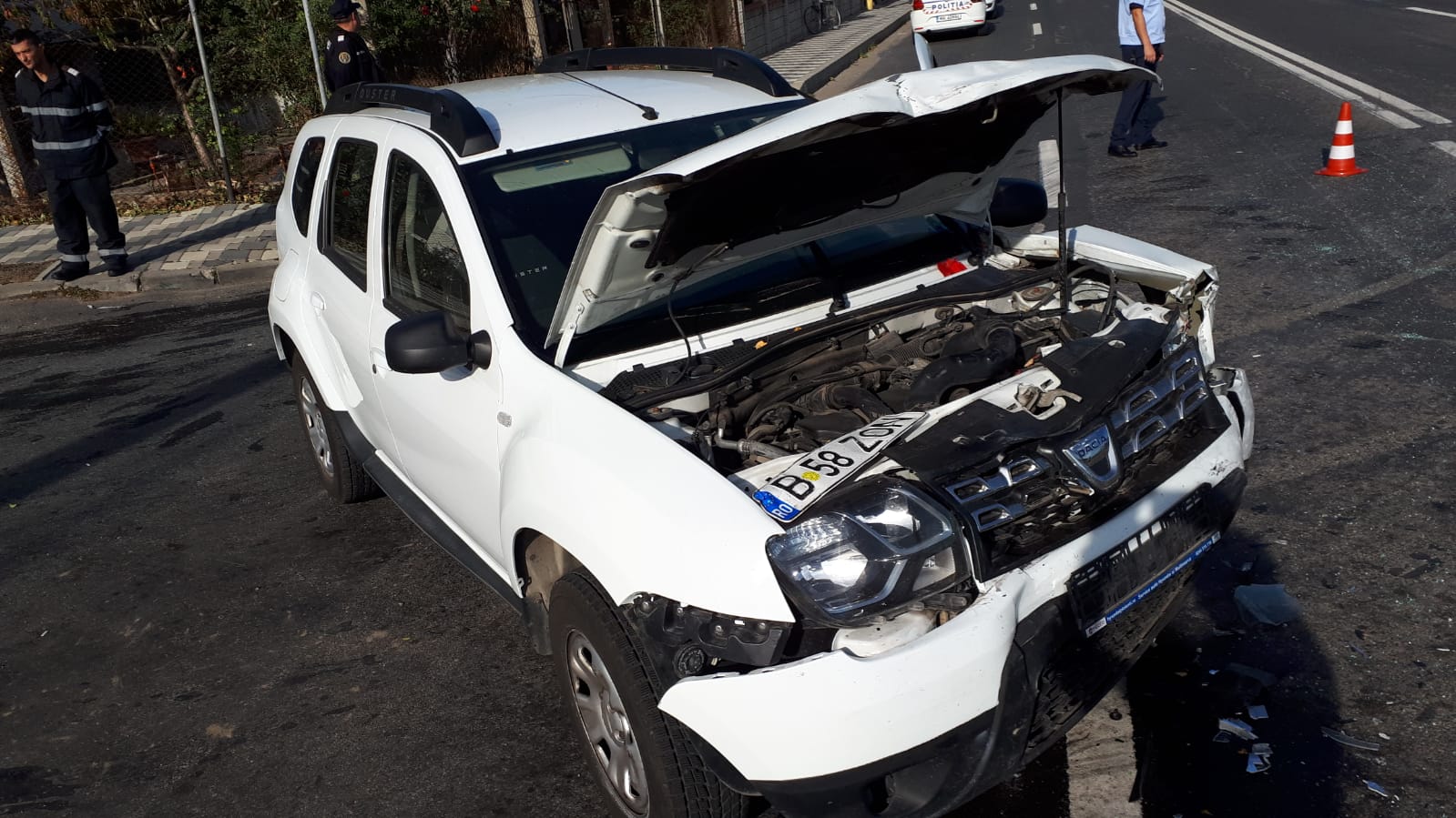 Trei răniți într-un accident rutier la ieșire din 23 August spre Dulcești