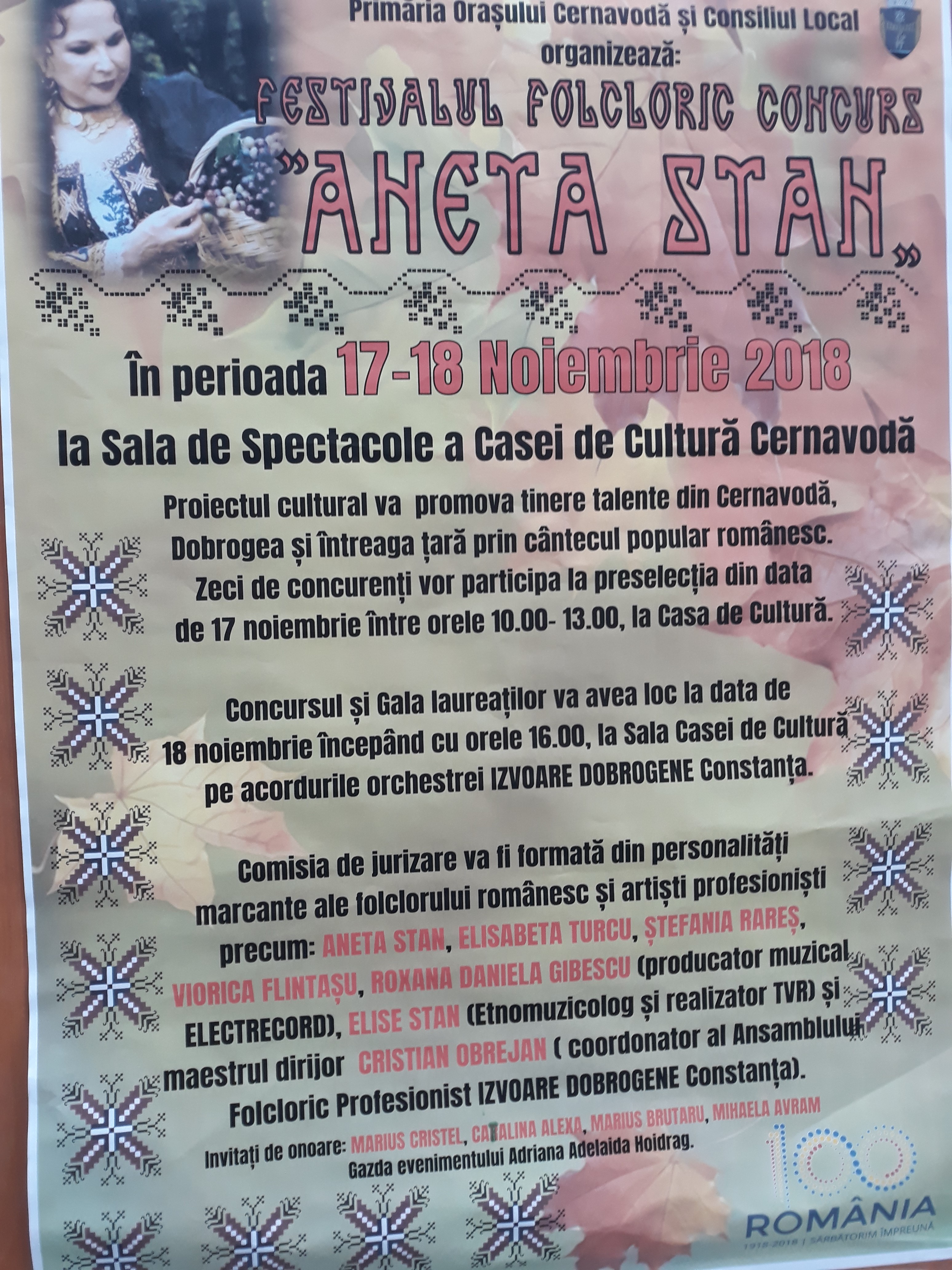 Cernavodă: Festivalul Aneta Stan