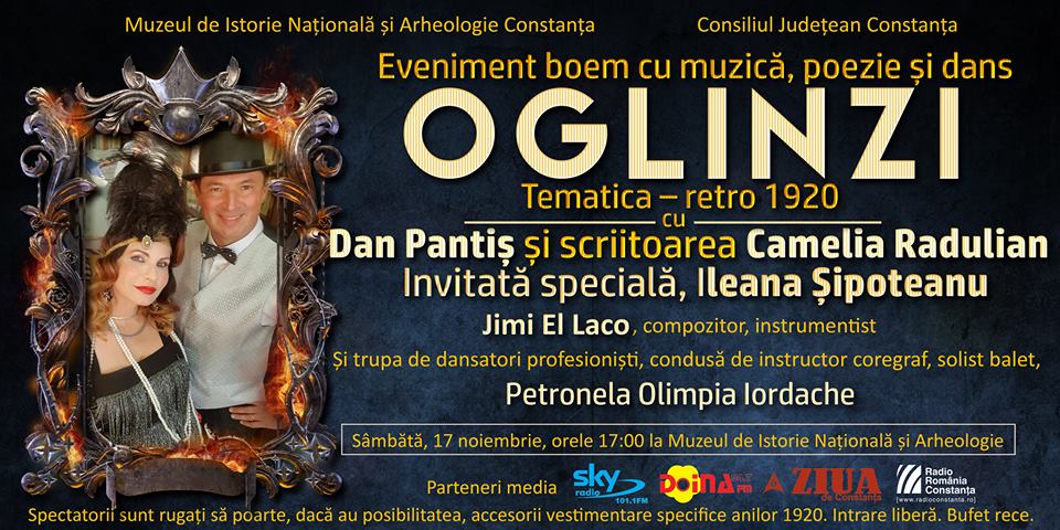 Oglinzi – Spectacol boem în stilul anilor 1920, sâmbătă, la Muzeul de Istorie din Constanța