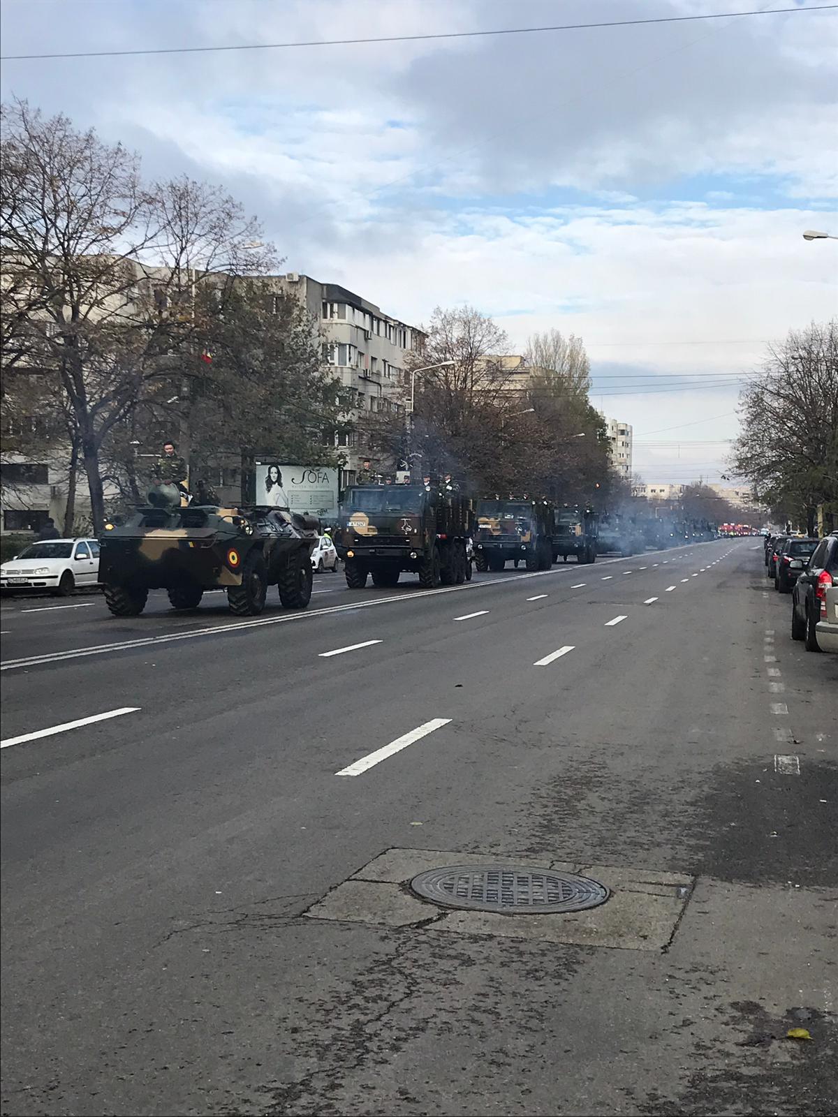 CONSTANȚA: Repetițiile pentru parada militară de Ziua Națională au dat peste cap traficul din oraș