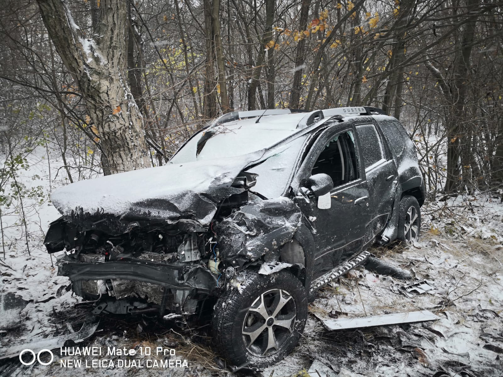 Accident rutier cauzat de viteză și zăpadă, între Neptun și Olimp. Un copil de 7 ani a ajuns la spital FOTO