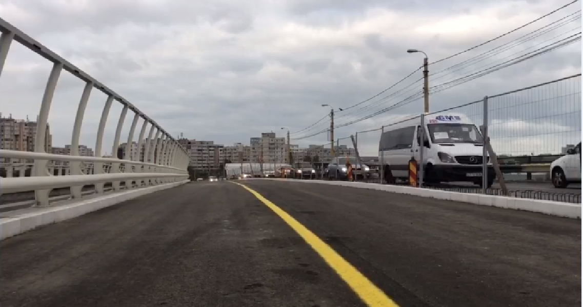CONSTANȚA/VIDEO: Podul de la Butelii se deschide traficului pe ambele sensuri