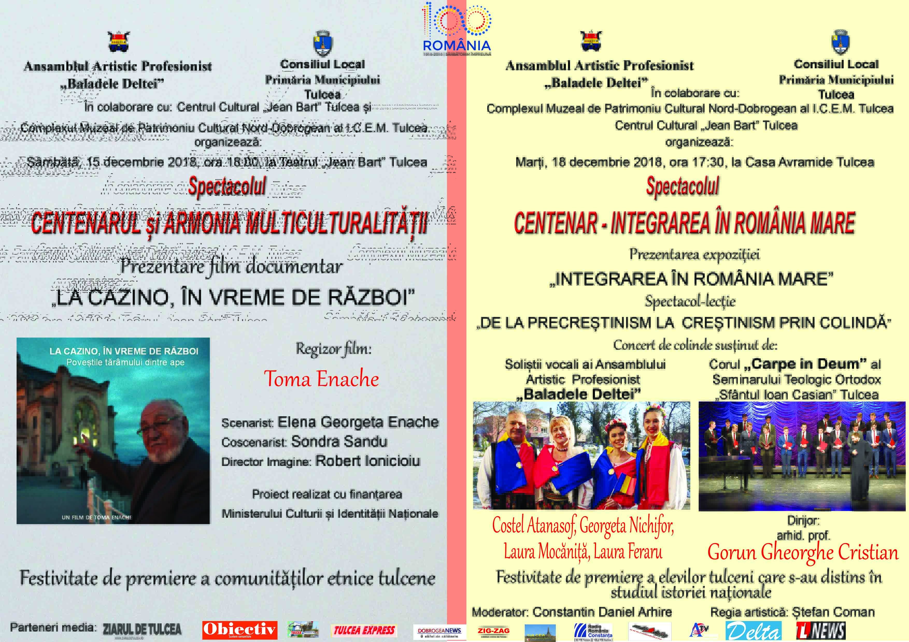 Tulcea: Spectacol la Casa Avramide