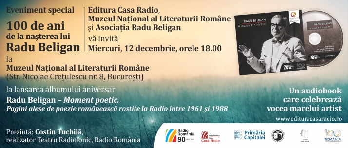 Eveniment special Editura Casa Radio: 100 de ani de la nașterea lui RADU BELIGAN