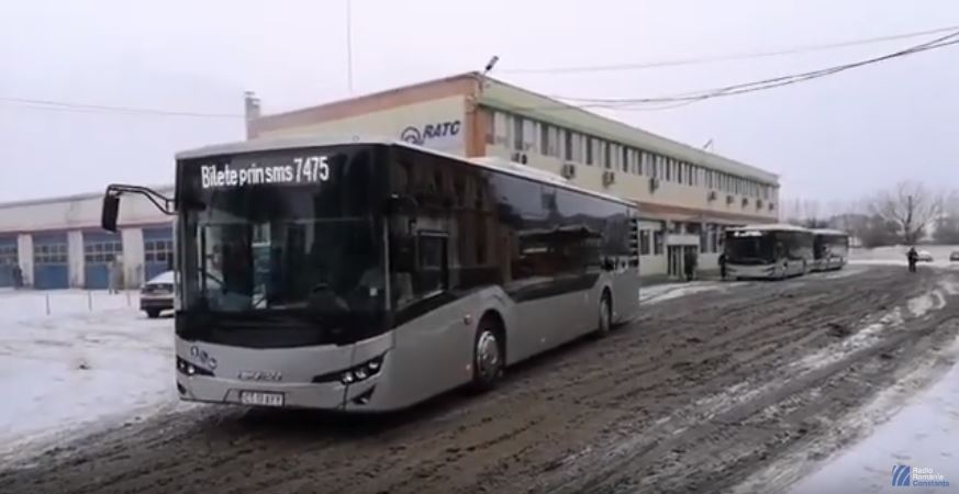 CONSTANȚA/VIDEO: Noile autobuze RATC au intrat în exploatare