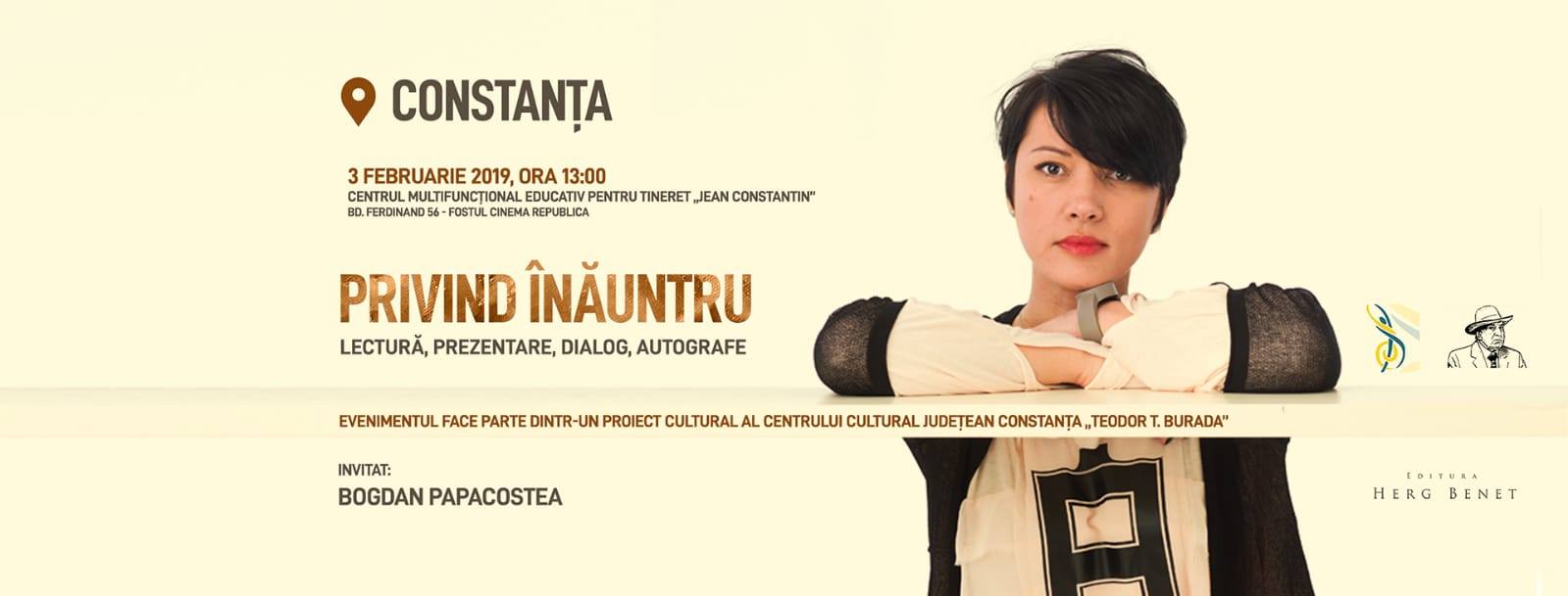 „Privind înăuntru“, cea mai recentă carte a Petronelei Rotar, va fi lansată la Constanța