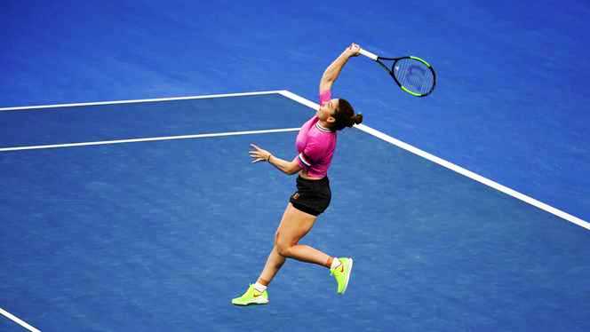 Simona Halep lucrează cu antrenorul Thierry van Cleemput