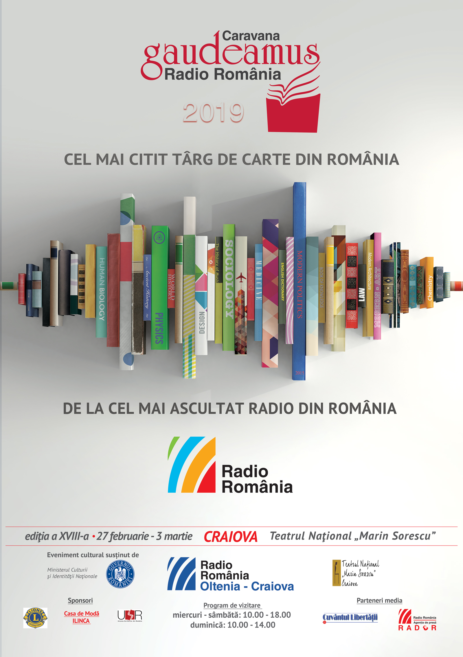 Caravana Gaudeamus Radio România deschide sezonul național al târgurilor de carte cu un record de participare