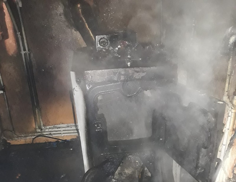 FOTO: Incendiu la o casă din județul TULCEA
